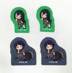 僕のヒーローアカデミア　フレークシール　耳郎響香　蛙吹梅雨　ステッカー