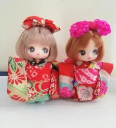 ⑰⑱ぷちリカちゃん　着物　 振袖２着　 YAMAさん【専用】