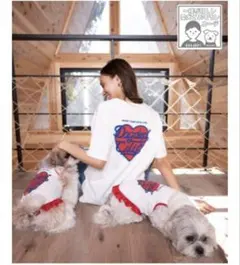 新品タグなし【DOG WEAR】メッシュハートロゴキャミワンピ　DMサイズのサムネイル