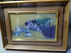 杉本好守 額縁入り油絵 サイン入り - メルカリ