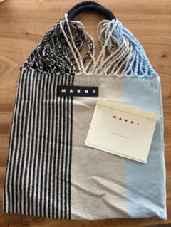 新品⭐︎正規品⭐︎MARNI マルニ ハンモックバッグ グレー チェック