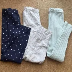 ユニクロ　レギンスパンツ　130cm 3枚セット