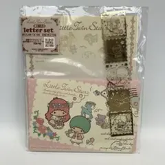 サンリオ　キキララ　リトルツインスターズ　レターセット　花冠　クリーム色