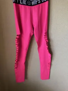 【正規品】ZUMBA レディース レギンス かわいいピンク スリット入りSのサムネイル