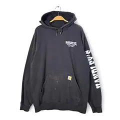 カーハート スウェットパーカー 星条旗 雰囲気系 企業 袖プリ ルーズフィット