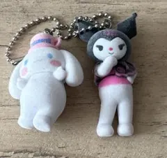サンリオキャラクターズ　ミニチュアチャーム　ライブキャラクター　シナモン　クロミ