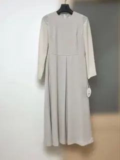 kaene カエン　袖軽い上品シースルーワンピース　Mサイズ