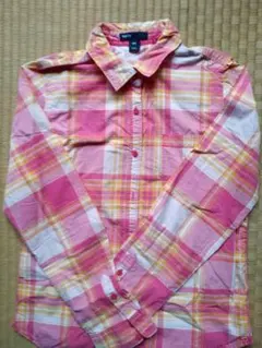 ギャップキッズ 　ガールズ　長袖シャツ　チェック柄　150