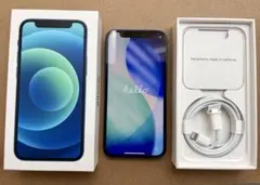 Apple iPhone 12 mini本体 ブルー 充電ケーブル付き 64GB