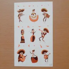 ♥残り2枚です♪♥タトゥーシール♥ハロウィン ガイコツ 音楽 10-12♥④