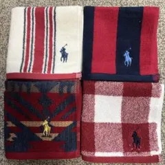 Ralph Lauren タオルハンカチ 4枚セット