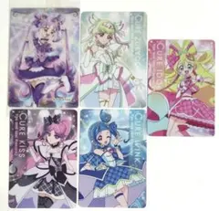 ⚫プリキュアカードウエハース＆グミ⚫キミとアイドルプリキュア 5枚セット
