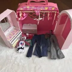 リカちゃん ドレスルーム ピンク　クローゼット　服　　まとめ売り