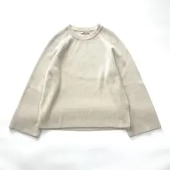 美品✨23SS✨オーラリー サマーニット スキッパーポロシャツ エクリュ S 美品✨23SS✨オーラリー サマーニット スキッパーポロシャツ エクリュ