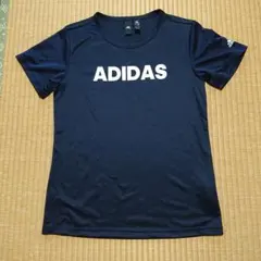 adidas ネイビー ロゴ Tシャツ F