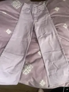 H&M 薄紫 ワイドレッグデニム EUR 34