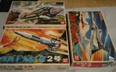 【未組立】ウルトラセブン プラモデル 3点 ホーク2号・3号・マグマライザー