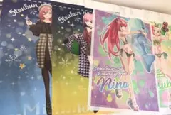 五等分の花嫁 きゃらっとくじ クリアポスター 5枚セット