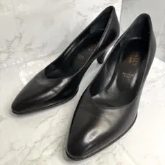 ✨Bally バリー フォーマル　パンプス レザー ブラック 22のサムネイル