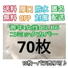 ■70枚B6漫画青年TL女性BL厚口漫画透明ブックカバークリアブックカバーのサムネイル