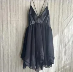 シフォンキャミソール　黒