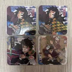 鬼滅の刃 冨岡義勇 錆兎 アートコースター ジャンプフェス 4枚セット