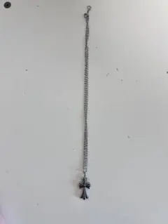 十字架型ペンダント シルバー調ネックレス