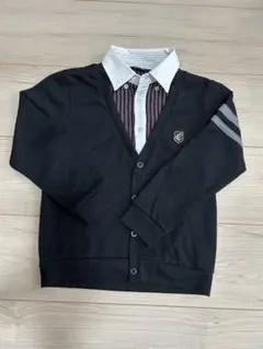 COMME CA ISM 黒 カーディガン 120A