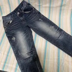 ダメージ加工スリムフィットパンツ 120㎝