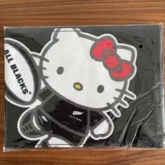 ハローキティ オールブラックス マフラータオル