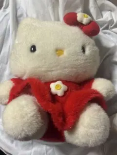 サンリオ ハローキティ ぬいぐるみ 赤いドレス レトロ1999年