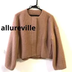 allurevilleアルアバイル◆ノーカラージャケット ピンク　サイズ2
