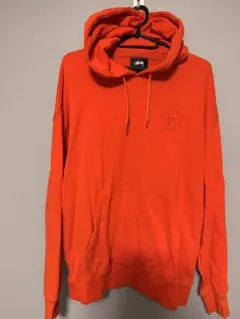 Stussy オレンジ フード付きパーカー