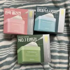 メディヒール スクエアトナーパッド 3種セット 100枚入 韓国コスメ