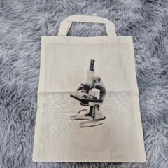 顕微鏡プリント トートバッグ ナチュラル