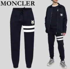 モンクレール MONCLERワンポイントロゴ＆ライン入り スウェットパンツ