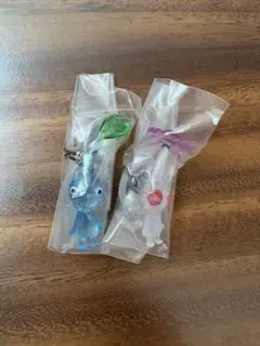 めじるしアクセサリー　PIKMIN ピクミン　【白ピクミン&青ピクミンセット】