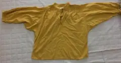 美品 　ユニクロ　ブラウス　七分袖　サイズM　イエロー系