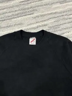 y*u様 【USA製】80s-90s JERZEES スウェット 黒 ラグラン