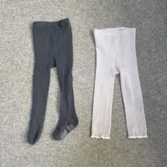 しまむら タイツ レギンス 2枚セット 85-90cm