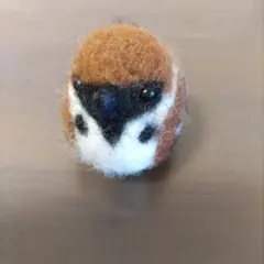 羊毛フェルト＊手のひらサイズのまったり鳥さん❤︎すずめ - メルカリ