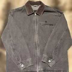 グレー ジップアップ カジュアルジャケット