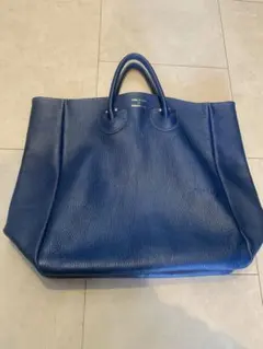 YOUNG & OLSEN 鮮やかブルー　レザー トートバッグ