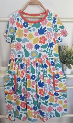 Mini Boden 半袖 ワンピース 8-9Y 花柄(着丈70)のサムネイル