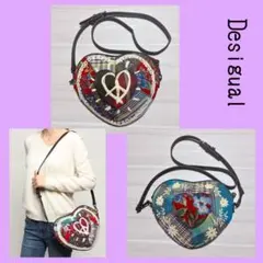 Desigual ハート型　パッチワーク　ショルダーバッグのサムネイル