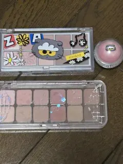 rom&ndのアイシャドウパレット、チークとCLIOのアイシャドウパレット