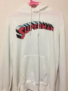 スーパーマン パーカー スウェット 白