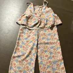 H&M フラワープリント セットアップ　3〜4Y