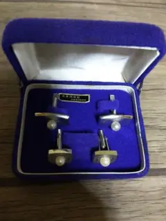 真珠　カフスセット