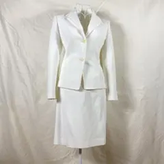 未着用 タグ付き ホワイト スカートスーツ パーティ 同窓会 入学式 卒業式